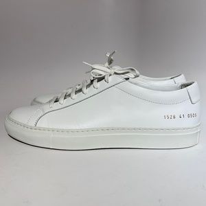 Common Projects Achilles Low White Mens 1548 41 0506 EU 41/ US 9 -EX Cond